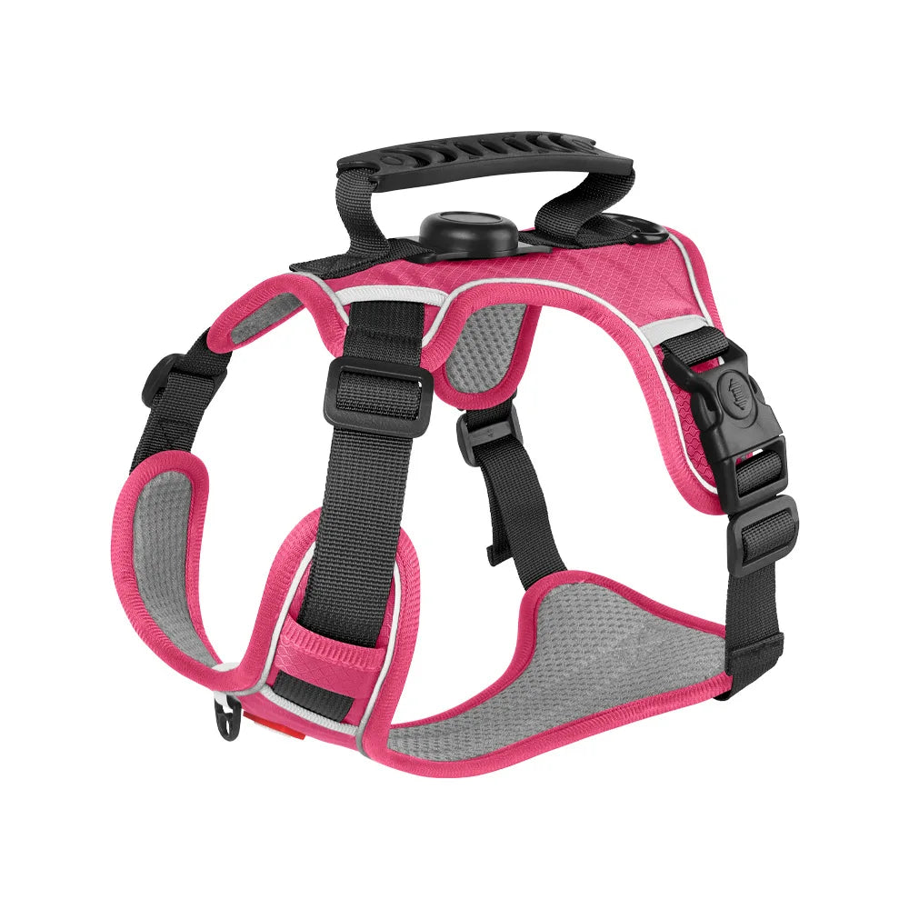 Reflective Dog Harness with Airtag Holder