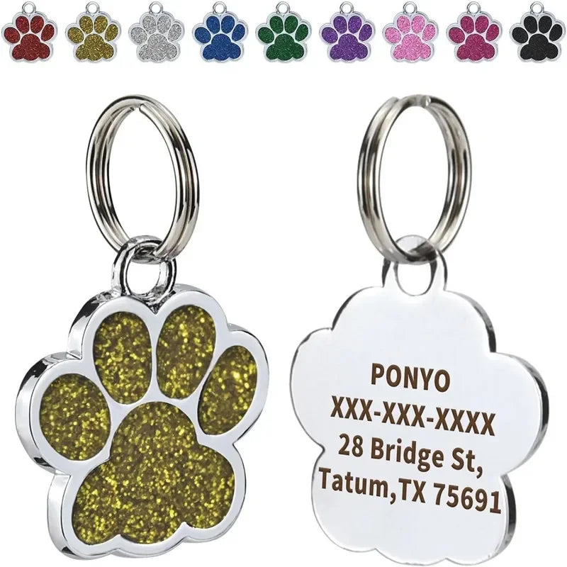 Free Personalized Dog Cat Tag