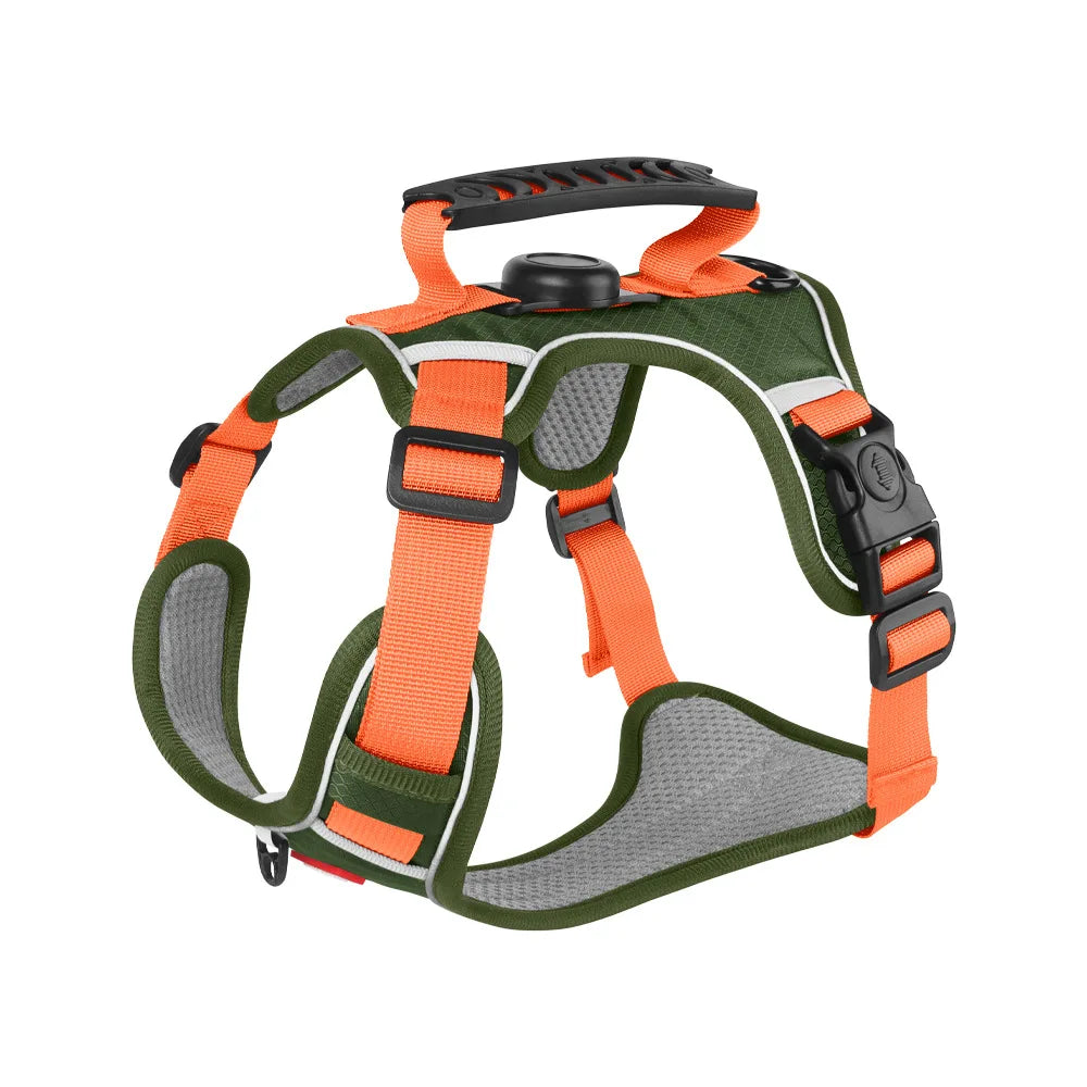 Reflective Dog Harness with Airtag Holder