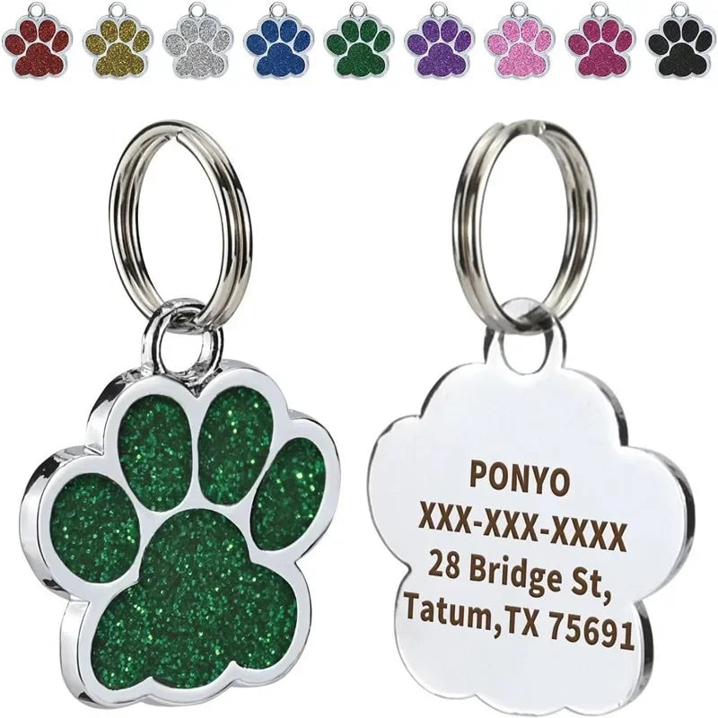 Free Personalized Dog Cat Tag