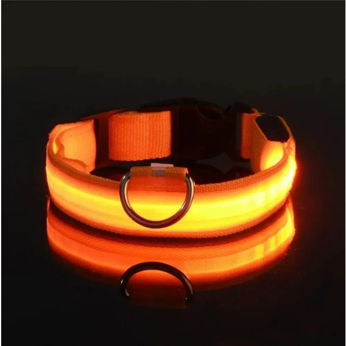 Light Up LED Pet Dog Collar Safety Night Walking