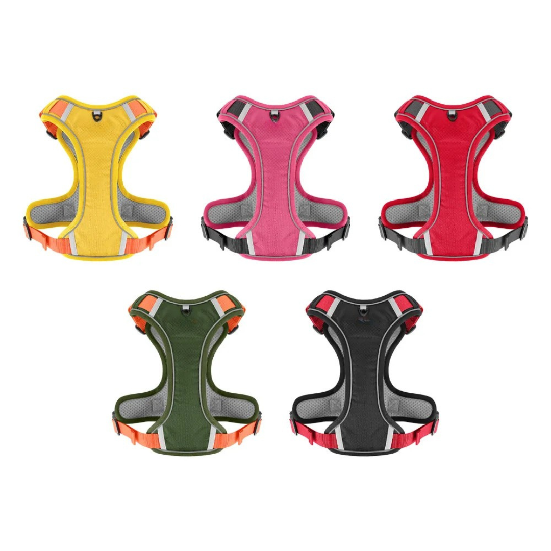 Reflective Dog Harness with Airtag Holder